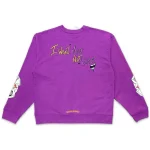 Chrome Hearts Matty Boy I Want More Not Less Crewneck Purple - Image 2