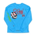 Chrome Hearts Matty Boy Brain New L/S T-Shirt Blue - Image 2