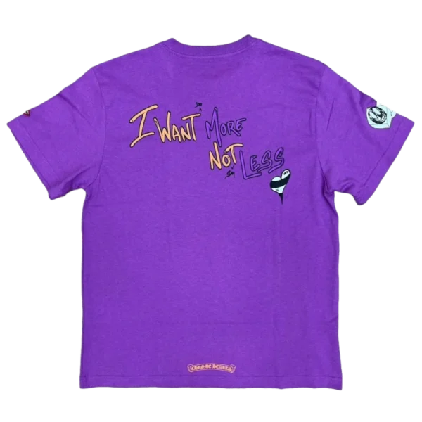 Chrome Hearts Matty Boy I Want More Not Less T-Shirt Purple
