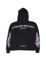Chrome Hearts Glitter Shoulder Floral Logo hoodie