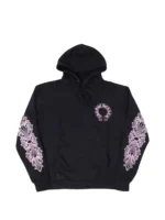 Chrome Hearts Glitter Shoulder Floral Logo hoodie